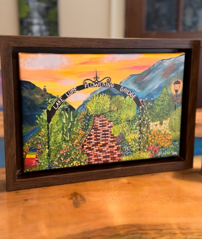 Lake Lure Flowering Bridge Painting