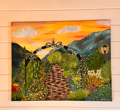 Lake Lure Flowering Bridge Painting