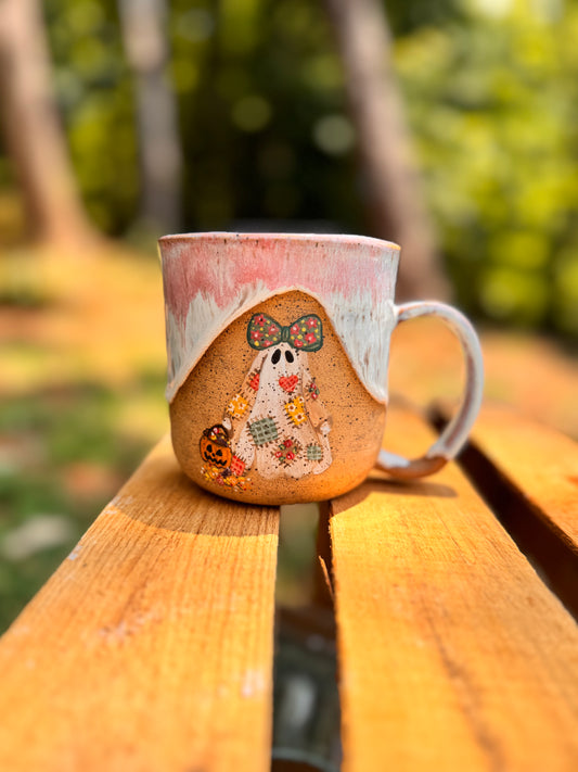 Quilted Ghost Mug