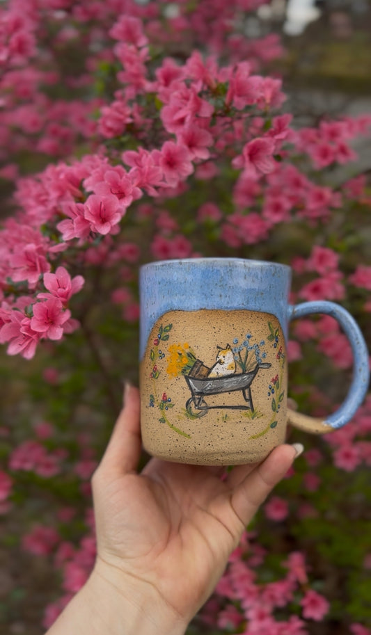 Grandma’s Garden Wheelbarrow Mug