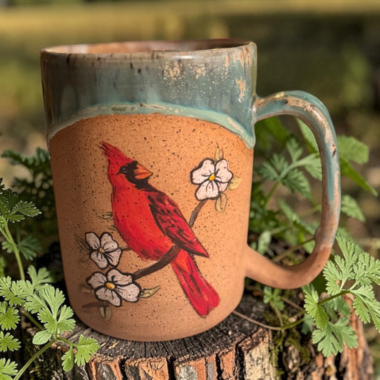 Cardinal Blossom Mug